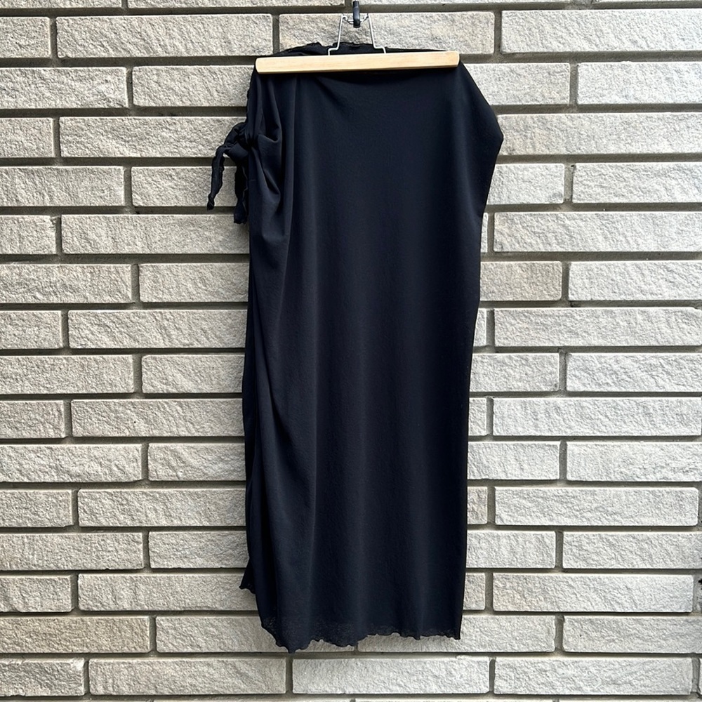Bikini Bay Black Sheer Side Tie Bathing Suit Wrap